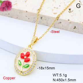 F6N301266aajl-L017  Fashion Copper Necklace