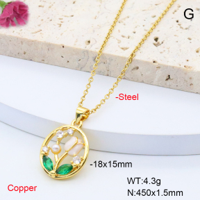 F6N301267aajl-L017  Fashion Copper Necklace