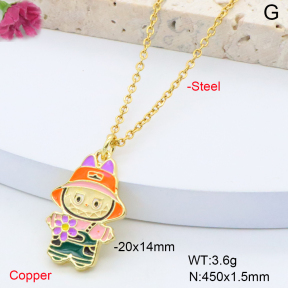 F6N301279avja-L017  Fashion Copper Necklace