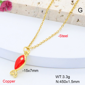 F6N301293vaia-L017  Fashion Copper Necklace
