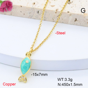 F6N301294vaia-L017  Fashion Copper Necklace