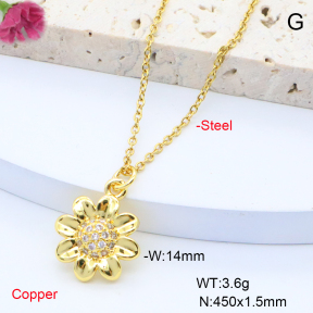 F6N408319vaia-L017  Fashion Copper Necklace