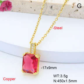 F6N408323avja-L017  Fashion Copper Necklace