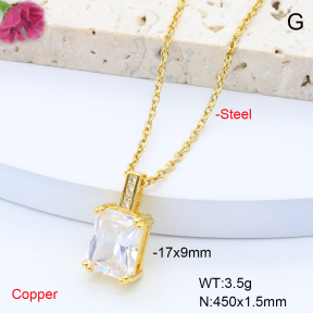 F6N408324avja-L017  Fashion Copper Necklace