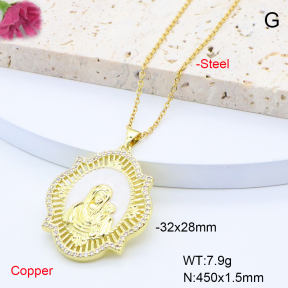 F6N408329baka-L017  Fashion Copper Necklace
