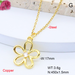 F6N408333vaia-L017  Fashion Copper Necklace