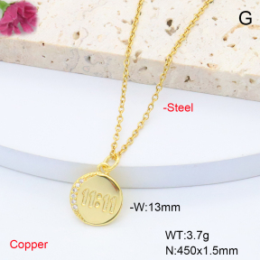 F6N408334vaia-L017  Fashion Copper Necklace
