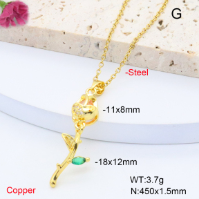 F6N408338avja-L017  Fashion Copper Necklace