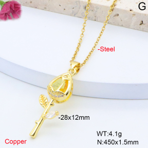F6N408341avja-L017  Fashion Copper Necklace