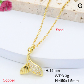 F6N408344vail-L017  Fashion Copper Necklace