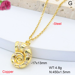 F6N408346aajl-L017  Fashion Copper Necklace