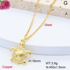 F6N408347vail-L017  Fashion Copper Necklace