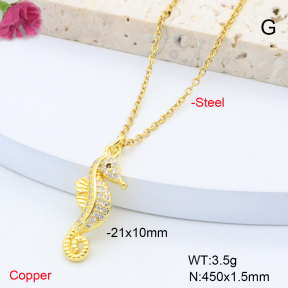 F6N408349vail-L017  Fashion Copper Necklace