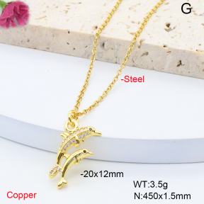 F6N408350vail-L017  Fashion Copper Necklace