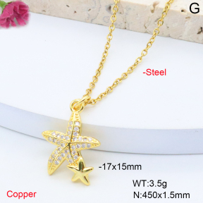 F6N408351vail-L017  Fashion Copper Necklace