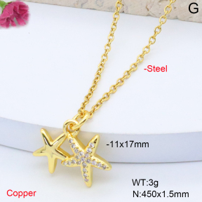 F6N408352vail-L017  Fashion Copper Necklace