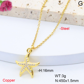 F6N408353vail-L017  Fashion Copper Necklace