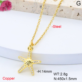 F6N408354vail-L017  Fashion Copper Necklace