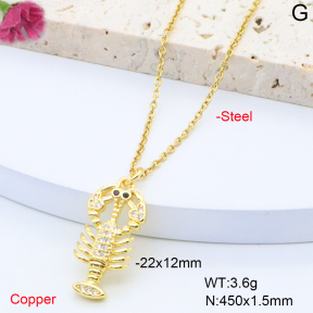 F6N408355vail-L017  Fashion Copper Necklace