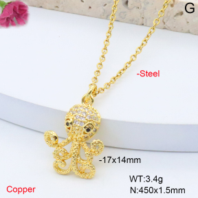 F6N408356vail-L017  Fashion Copper Necklace