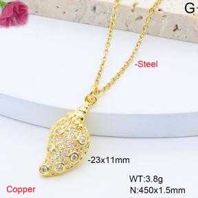 F6N408357avja-L017  Fashion Copper Necklace