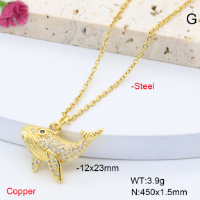 F6N408358avja-L017  Fashion Copper Necklace