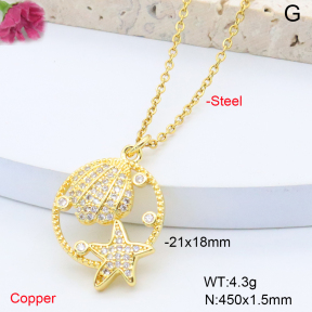 F6N408360avja-L017  Fashion Copper Necklace