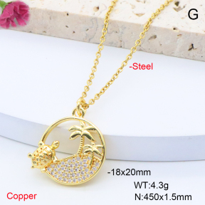 F6N408361avja-L017  Fashion Copper Necklace
