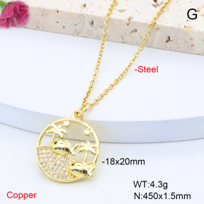 F6N408362avja-L017  Fashion Copper Necklace