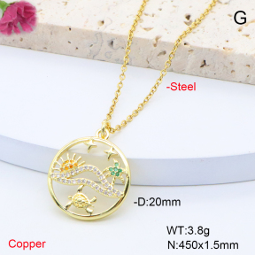 F6N408363avja-L017  Fashion Copper Necklace