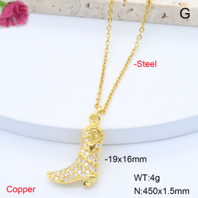F6N408368avja-L017  Fashion Copper Necklace