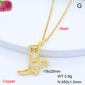 F6N408369avja-L017  Fashion Copper Necklace