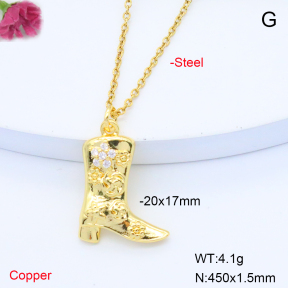 F6N408370avja-L017  Fashion Copper Necklace