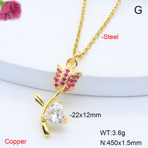 F6N408371aajl-L017  Fashion Copper Necklace