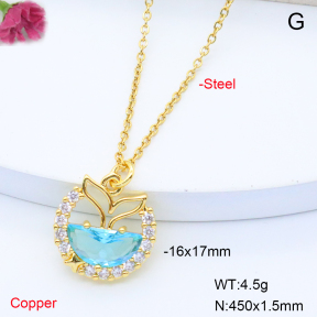 F6N408372avja-L017  Fashion Copper Necklace