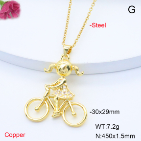 F6N408374aajl-L017  Fashion Copper Necklace