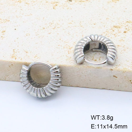 6E2007075bhva-106D  316 SS,Handmade Polished  Stainless Steel Earrings  nostock