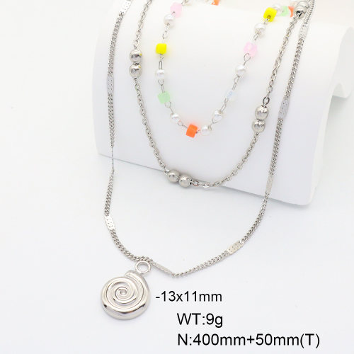 6N4004387ahjb-G037  Stainless Steel Necklace  nostock