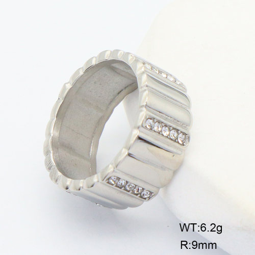 6R4001027bhbl-700  6-8#  Stainless Steel Ring  nostock