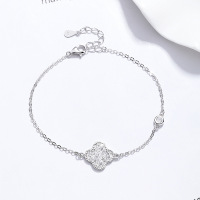 JB7937aipo-Y06  925 Silver Bracelet  WT:2.1g  P:12.9*12.4mm L:16.5+3cm    D-09-15