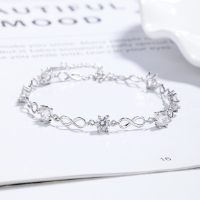 JB7939alka-Y06  925 Silver Bracelet  WT:4.54g  L:16.5+3cm   D-08-1