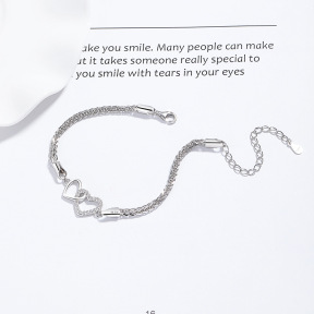 JB7941alja-Y06  925 Silver Bracelet  WT:4g  L:16.0+5cm P:10.8*17mm  D-04-2