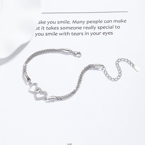 JB7941alja-Y06  925 Silver Bracelet  WT:4g  L:16.0+5cm P:10.8*17mm  D-04-2