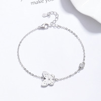 JB7943ajim-Y06  925 Silver Bracelet  WT:2.1g  L:15.5+3cm P:10.2*12.9mm  D-09-3