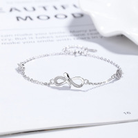 JB7947ajao-Y06  925 Silver Bracelet  WT:1.85g  L:16.3+3cm P: 8.9*20.2mm  D-08-19