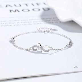 JB7947ajao-Y06  925 Silver Bracelet  WT:1.85g  L:16.3+3cm P: 8.9*20.2mm  D-08-19