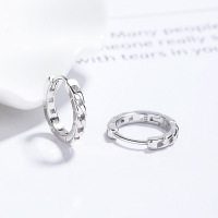 JE7889aijo-Y06  925 Silver Earrings  WT:2.06g  E:14.5mm  A-46-03