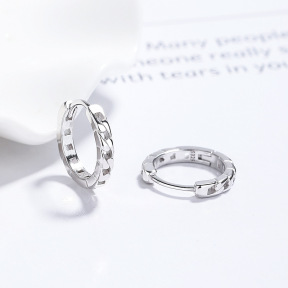 JE7889aijo-Y06  925 Silver Earrings  WT:2.06g  E:14.5mm  A-46-03