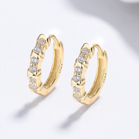 JE7890bihm-Y06  925 Silver Earrings  WT:1.45g  E:12.8mm  A-58-07
