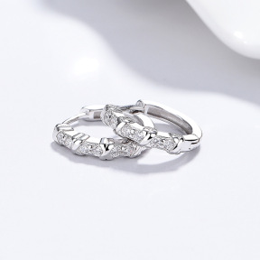 JE7891bihm-Y06  925 Silver Earrings  WT:1.45g  E:12.8mm  A-58-07